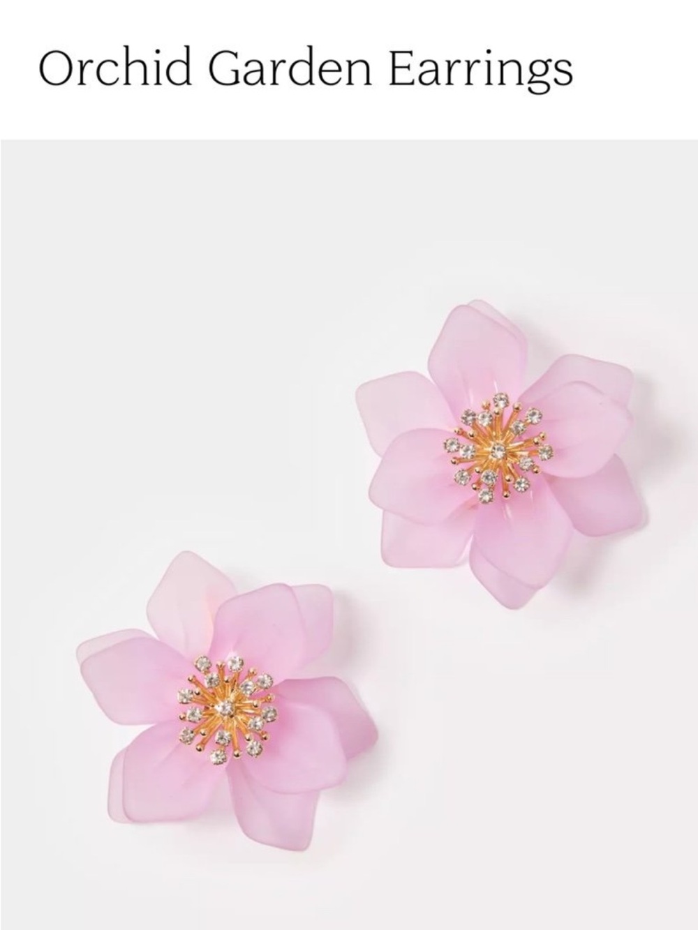 Lilly Pulitzer Water Hyacinth Pink Floral Stud Earrings